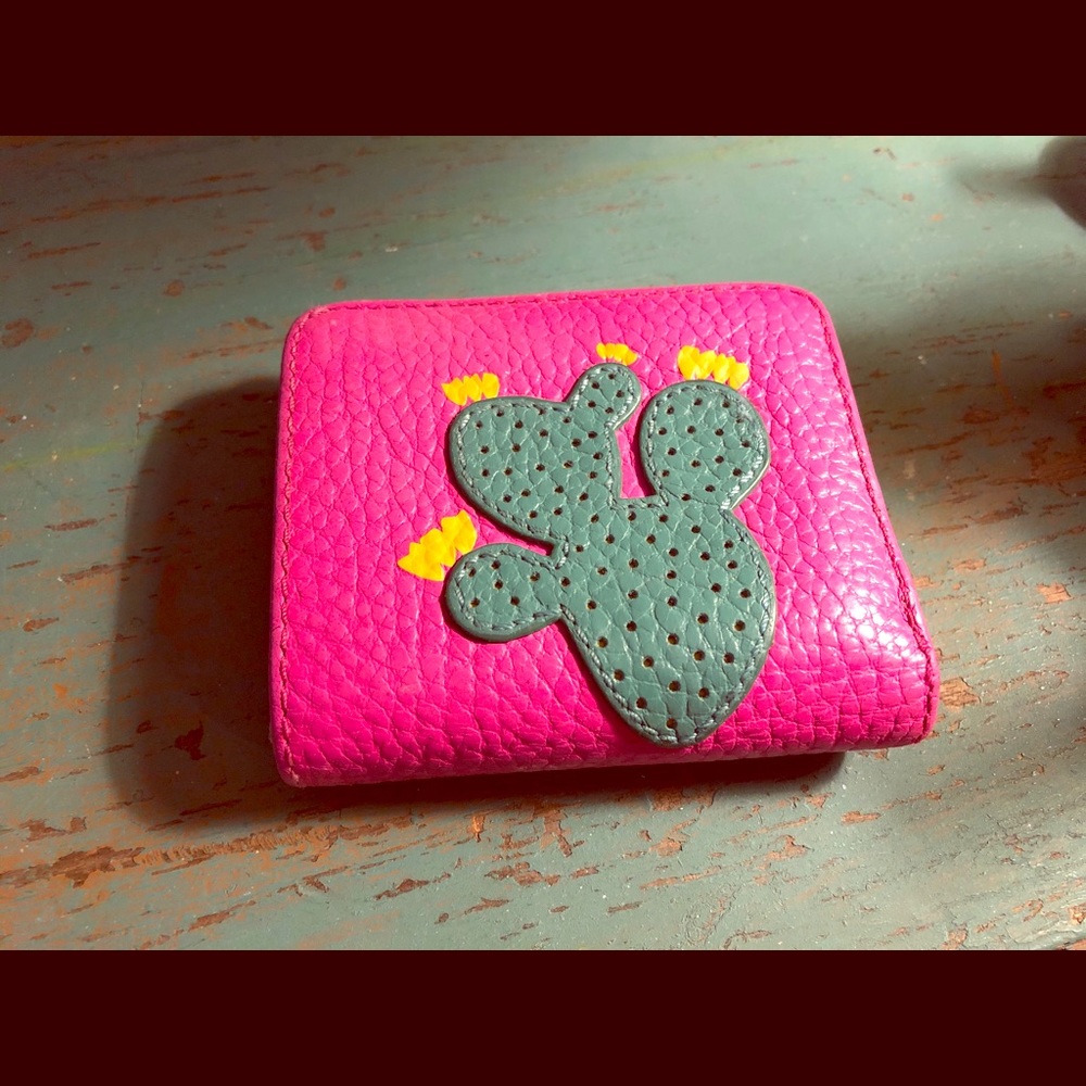 Fossil Cactus Mini Leather Wallet
